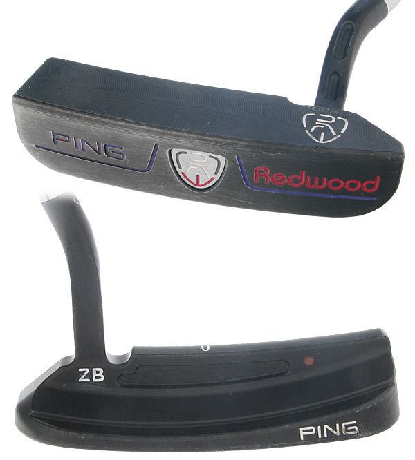 PING REDWOOD ZB 35 ORANGE DOT HEEL SHAFTED PUTTER  