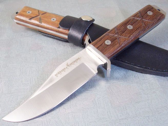 Custom African Wenge Hunting Knife  