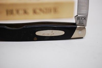   BUCK 321 FOLDING POCKET KNIFE w GUT HOOK AND BOX AND PAPERWORK  