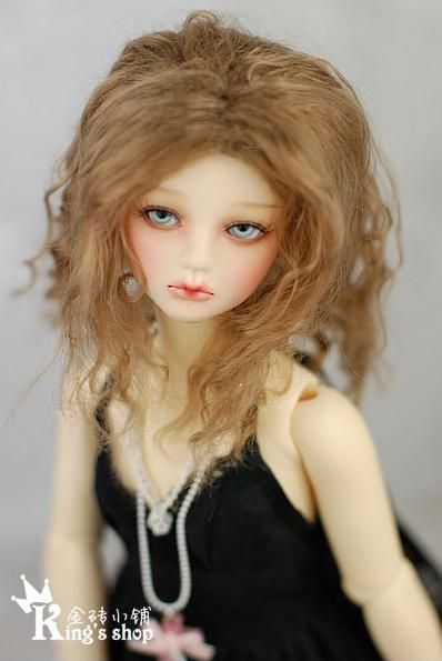 Kings shop WIG bjd super dollfie 8 9 1/3 doll linen  