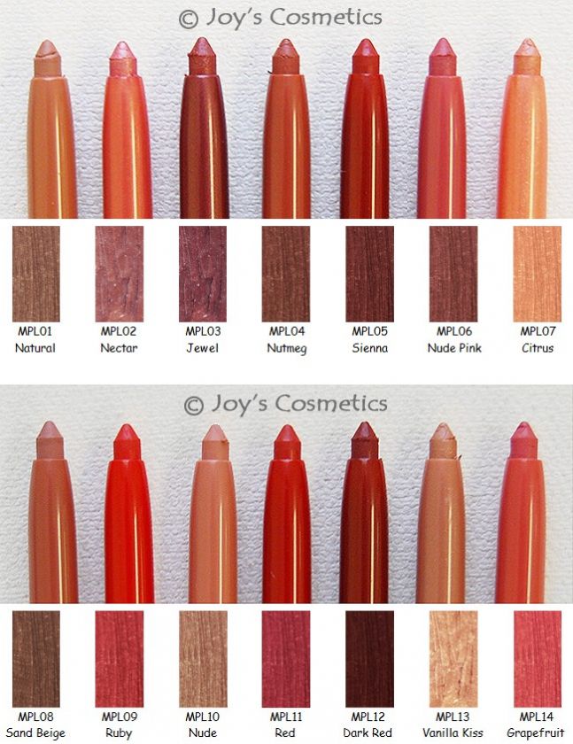 ALL 19 Colors of RETRACTABLE LIP LINER *