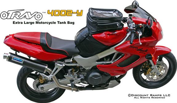 XL MAGNETIC MOTORCYCLE GAS TANK STORAGE LUGGAGE BAG MAP  