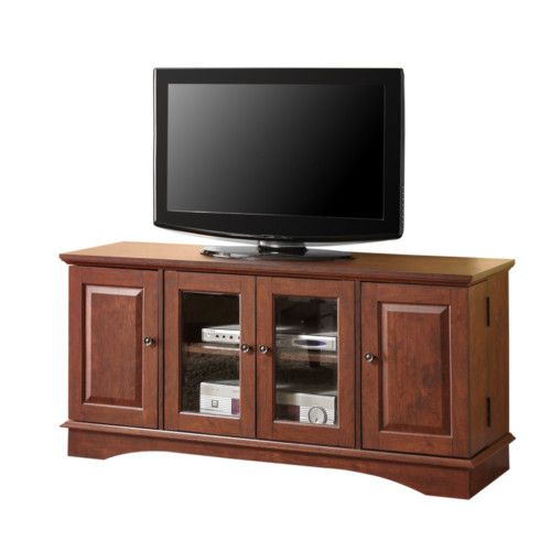 NEW 52 Dark Brown Plasma/LCD TV Console TV Stand  