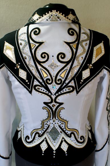 SHOWMANSHIP JACKET RAIL JACKET **PARADISE CREATIONS** WHITE,BLACK 