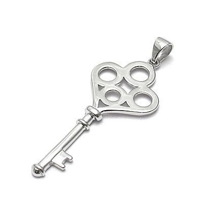 Sterling Silver Multi Circle Key Pendant JC410  