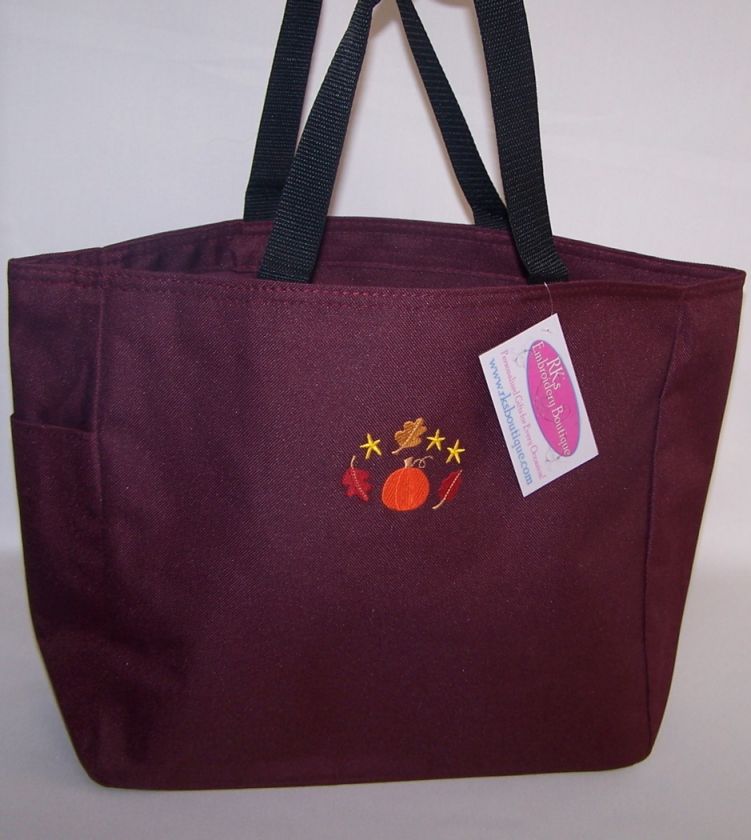 Fall Pumpkin & Leaves Autumn Stars Essential Tote Bag  