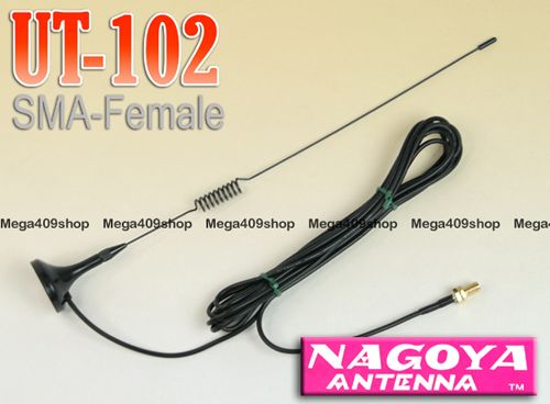 NAGOYA UT102 SMA Female Mobile Antenna VHF/UHF Magnet for kg801 TG UV2 