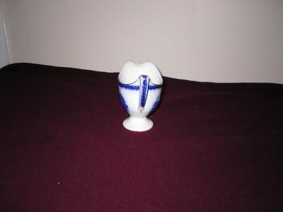 England, Porcelain, Country Scene, Flow Blue, Creamer/Pitcher