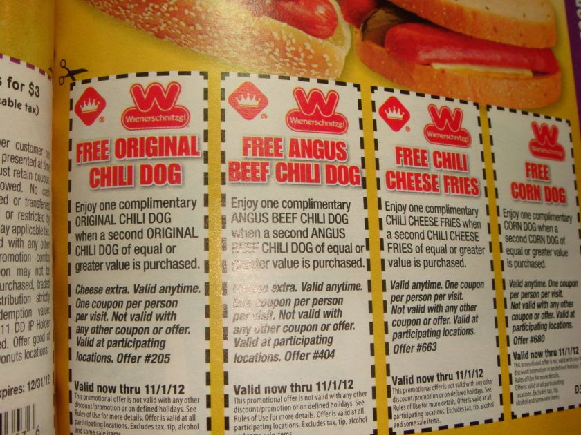 WIENERSCHNITZEL COUPONS NATIONWIDE  