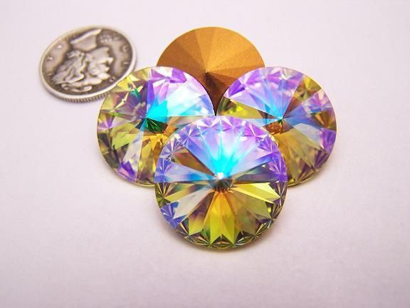 SWAROVSKI 1122 PINA COLADA GF 18MM RIVOLI STONE  