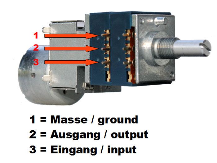   Potentiometer RK27 motorized 10K 50K 100K pot log. o linear RK27112MC