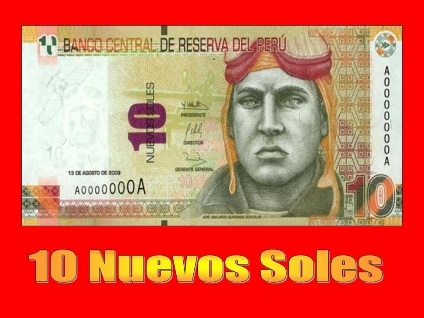 PERU BANK NOTE 10 NUEVOS SOLES 2009   MACHU PICCHU 2011  