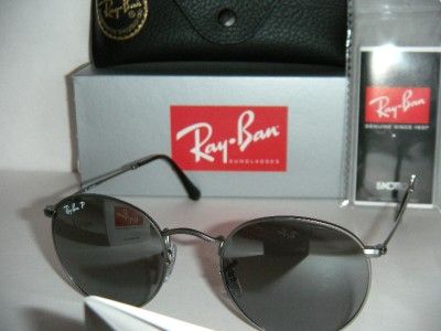 Ray Ban 3447 029/K3 GUNMETAL POLARIZED SILVER MIRROR 50  