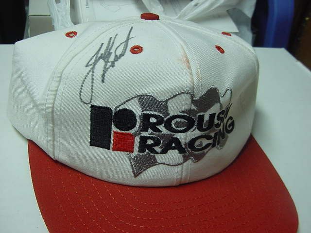 Jeff Burton Roush Racing Cap autographed  