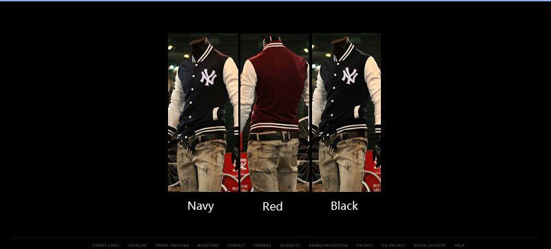 Mens Casual Baseball/Varsity Jacket College Coat Sportswear Outwear 