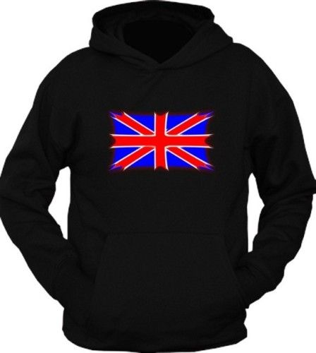 British Flag Logo Great Britain England Hoodie T Shirt  