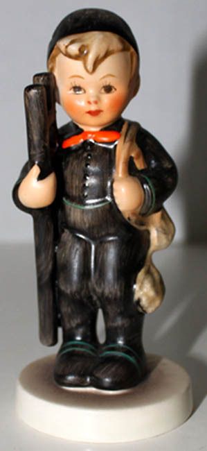 GOEBEL W. GERMANY BOY W/LADDER 4 FIGURINE PORCELAIN  