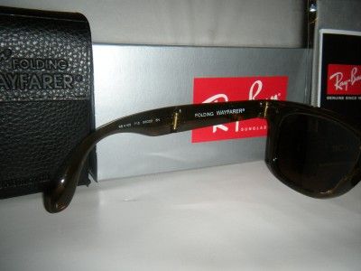 Ray Ban Folding Wayfarer Tortoise RB 4105 710 50mm New 805289154624 