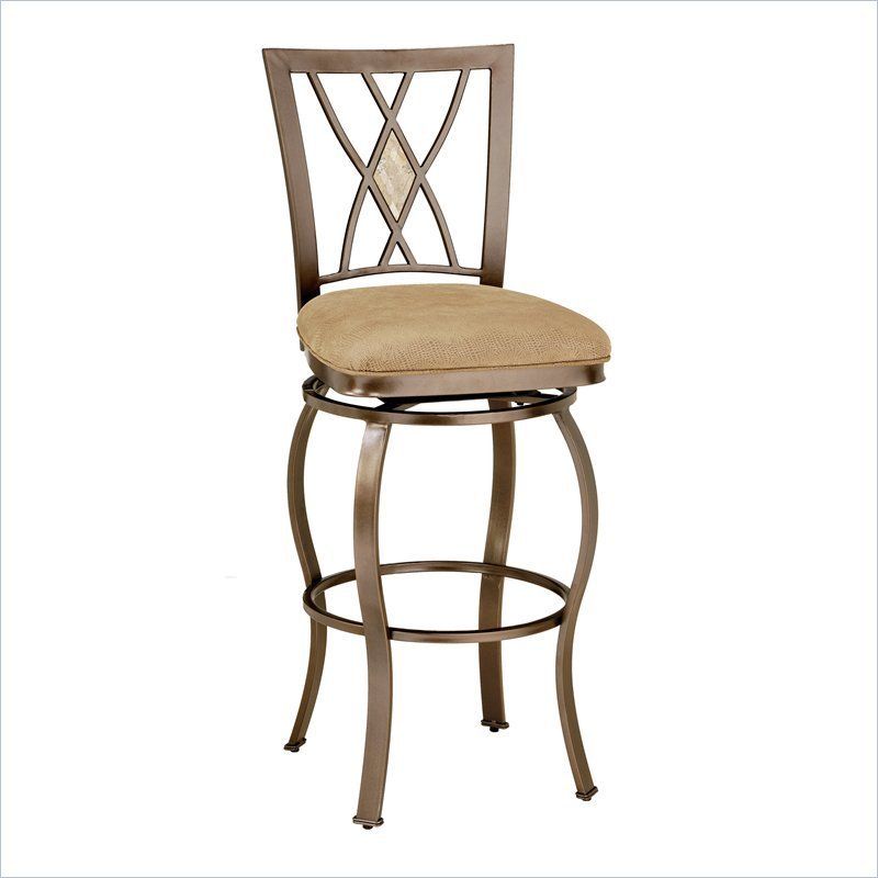 Hillsdale Brookside 24 Counter Height Swivel Bar stool 796995053847 