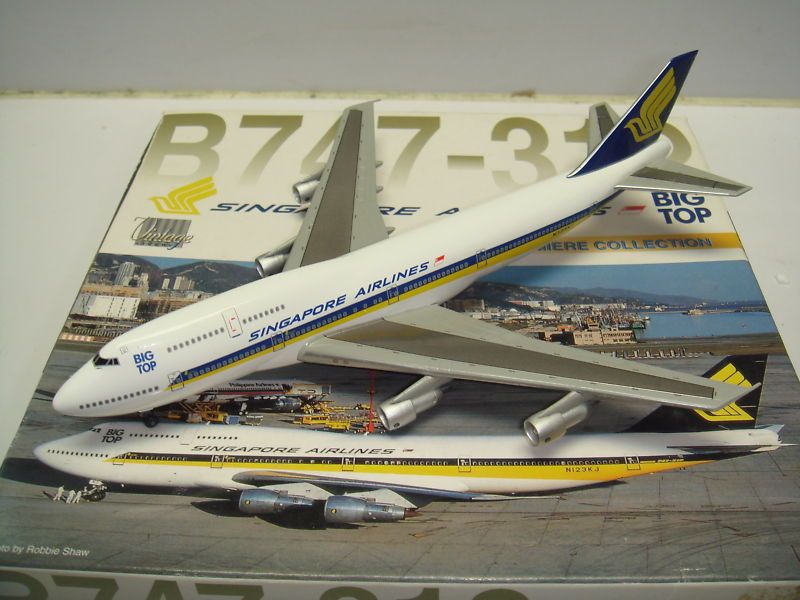 Dragon Wings Singapore Airlines B747 300 Big Top  