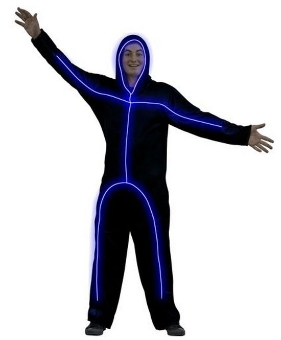   STICK GLOW COSTUME FIGURE ADULT MENS FUN FUNNY HALLOWEEN NEW  