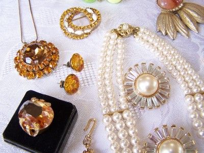   Vintage Costume Jewelry LOT Bellini Juliana Coro Many Signed 80+ Pcs