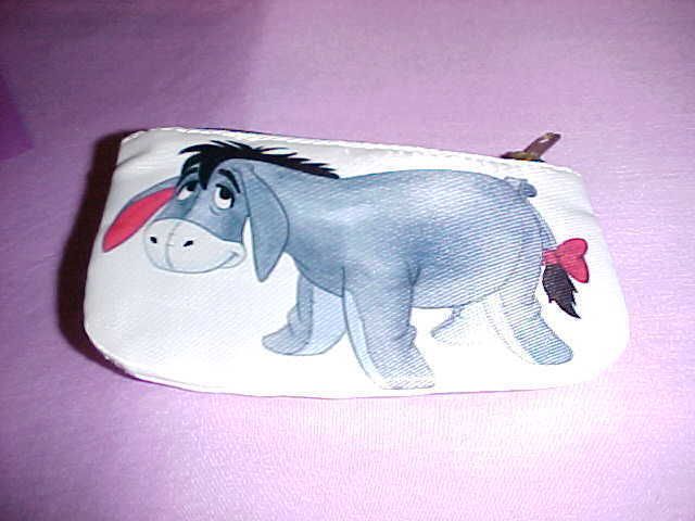 EEYORE so sad on zip top fabric coin purse NEW  