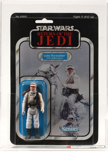 Star Wars Vintage ROTJ Luke (Hoth Gear) AFA 85**  