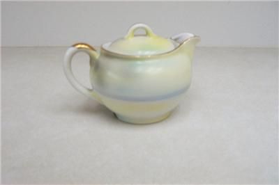 NORITAKE CHINA SYRUP PITCHER W/LID VINTAGE ANTIQUE.  