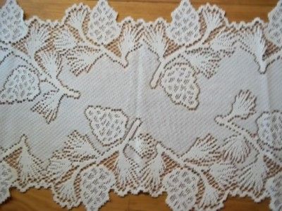 LACE IVORY CREME TABLE RUNNER STRAWBERRY 35 X 15 CTRS35  