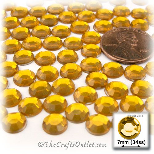 144pc Rhinestones crystals Round Shape made of Quality Acrylic 