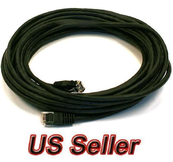 30 FT CAT5 CAT5E RJ45 LAN Ethernet Patch Network Cable Cord Stranded 