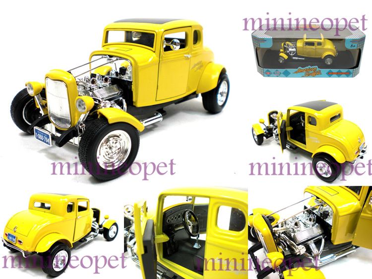 AMERICAN GRAFFITI 1932 32 FORD COUPE 1/18 YELLOW  