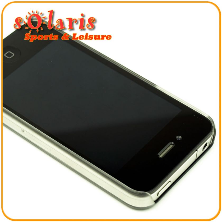 Black Glossy Slim Fit Clip on Hard Case with Clear Edge for Apple 