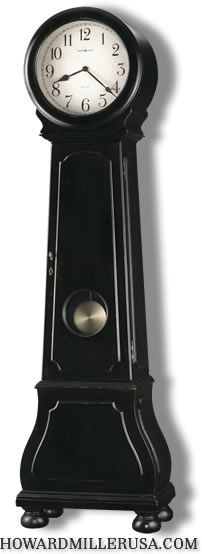 615005 Howard Miller 81 Contemporary Grandfather floor clock, Black 