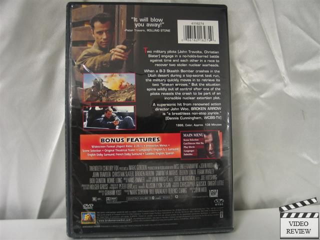 Broken Arrow (DVD, 2003) 086162162749  