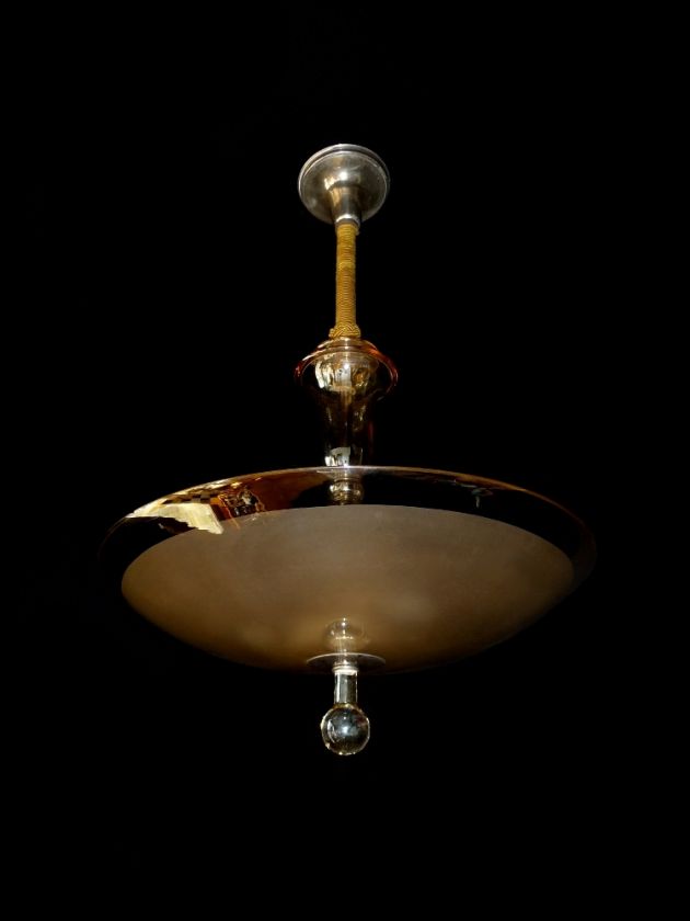   Futuristic German Art Deco Bauhaus Chandelier 1930s Modernist  