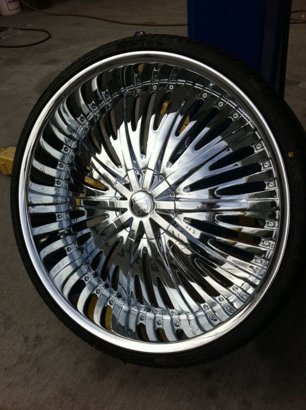 24 INCH RSW66 RIMS AND TIRES EXPLORER RANGEROVER IMPALA CAPRICE 