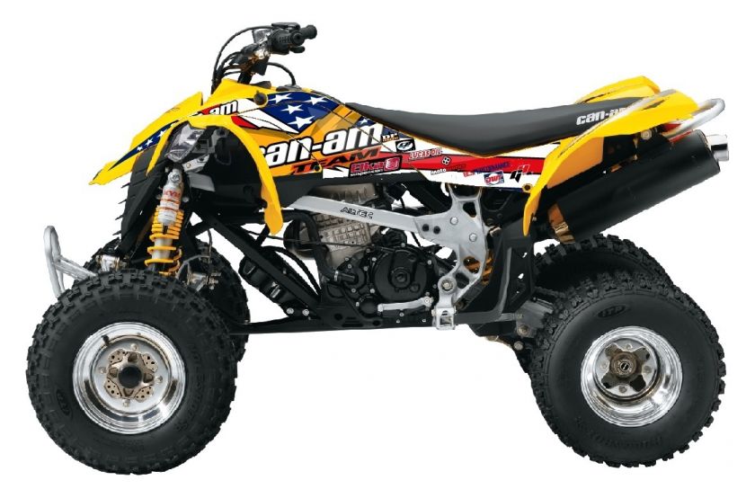 CANAM DS450 PATRIOT KIT BCS GRAPHIC KIT DECALS BRP GRAPHICS CAN AM CAN 