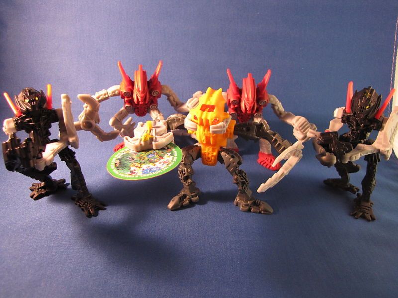 LOT 5 LOOSE MCDONALDS HAPPY MEAL TOYS BIONICLE FIGURES  