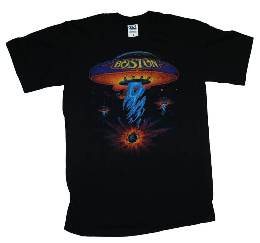 Boston Spaceship Album Cover Band Vintage Style T Shirt Tee  