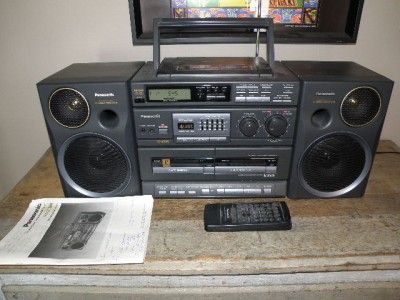   Panasonic AM/FM CD Cassette Player/Recorder S XBS w/sleep timer  