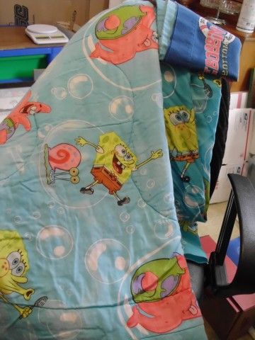 SPONGEBOB COMFORTER AND SHEET SET FOR TWIN BED  