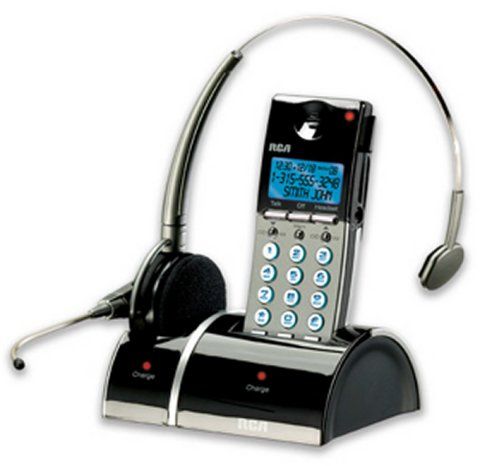 RCA 25110RE3 2.4GHz Cordless Phone + Wireless Headset 044319500615 