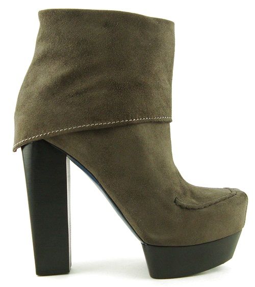 COSTUME NATIONAL Suede Womens Narrow Boots EUR 38.5  