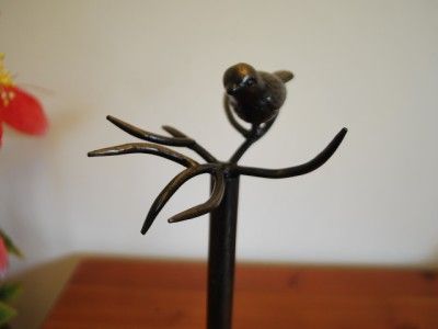 Handmade Iron Bird Paper Towel Holder Stand  