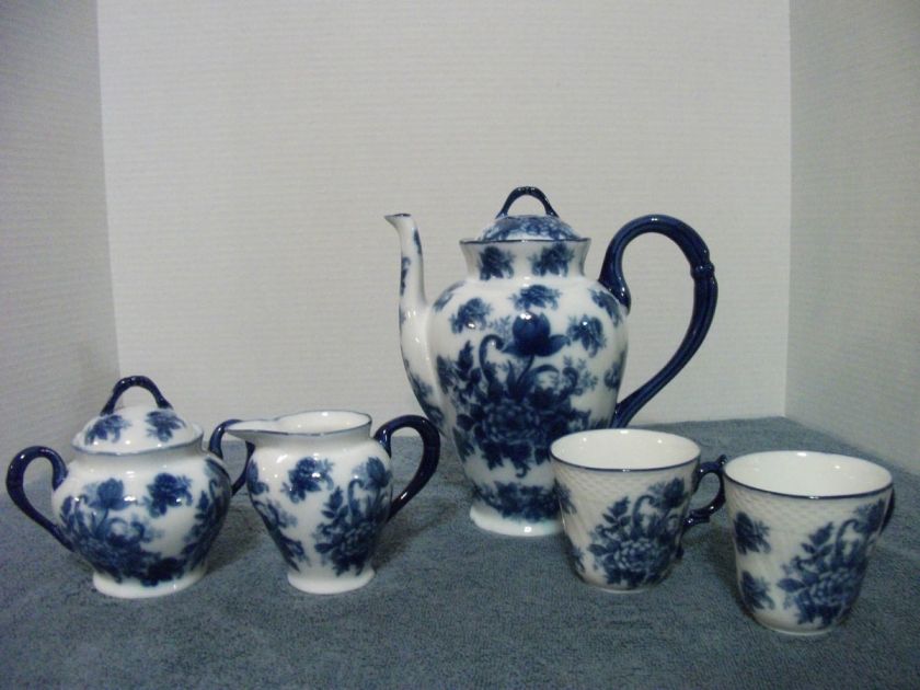 TEA POT (SET) CREAMER SUGAR 2 CUPS CERAMIC MADE IN CHINA TABLE 