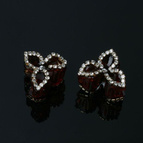 small HAIR CRYSTAL CLIP 2PCS BARRETTE CLAW SU 10  