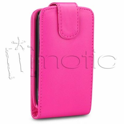 Funda de Cuero para Blackberry 9800 Torch color Rosa.