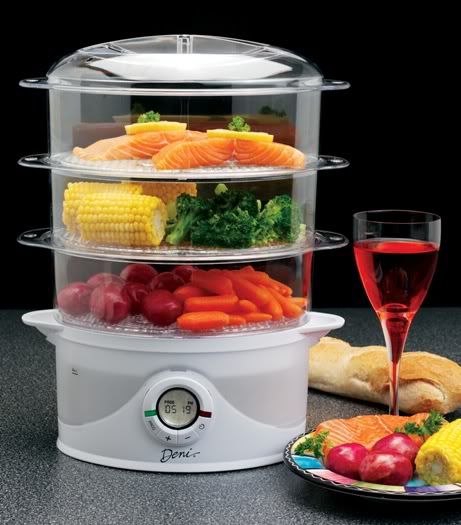 Deni 3 Tier Digital Food Vegetable Steamer   Health  